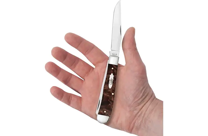 Case Trapper Maple Burl 4.13in Folding Knife - view 2